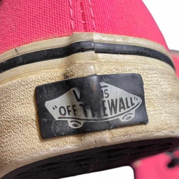 Vans Women's Pink Canvas Sneakers - Picture 4 of 5